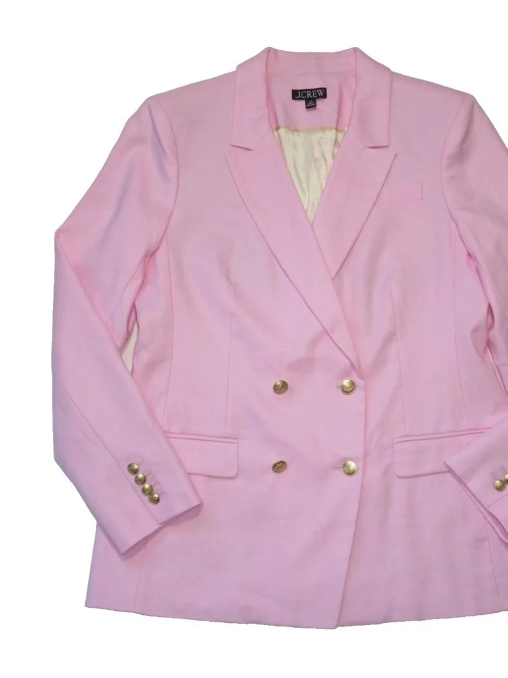 NWT J.Crew Tall Greta Blazer in Bubblegum Pink Stretch Linen Blend Jacket 12T
